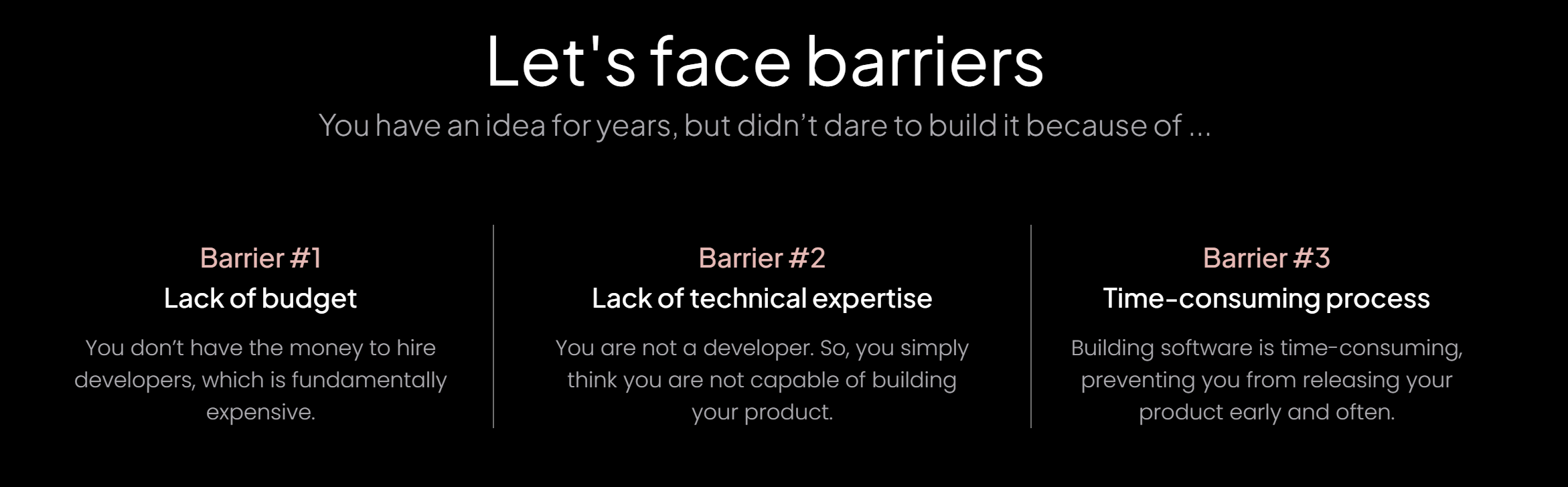 Barriers